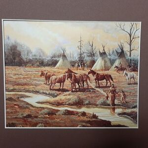 Robert Friedman Rustic Teepee Landscape with Horses
